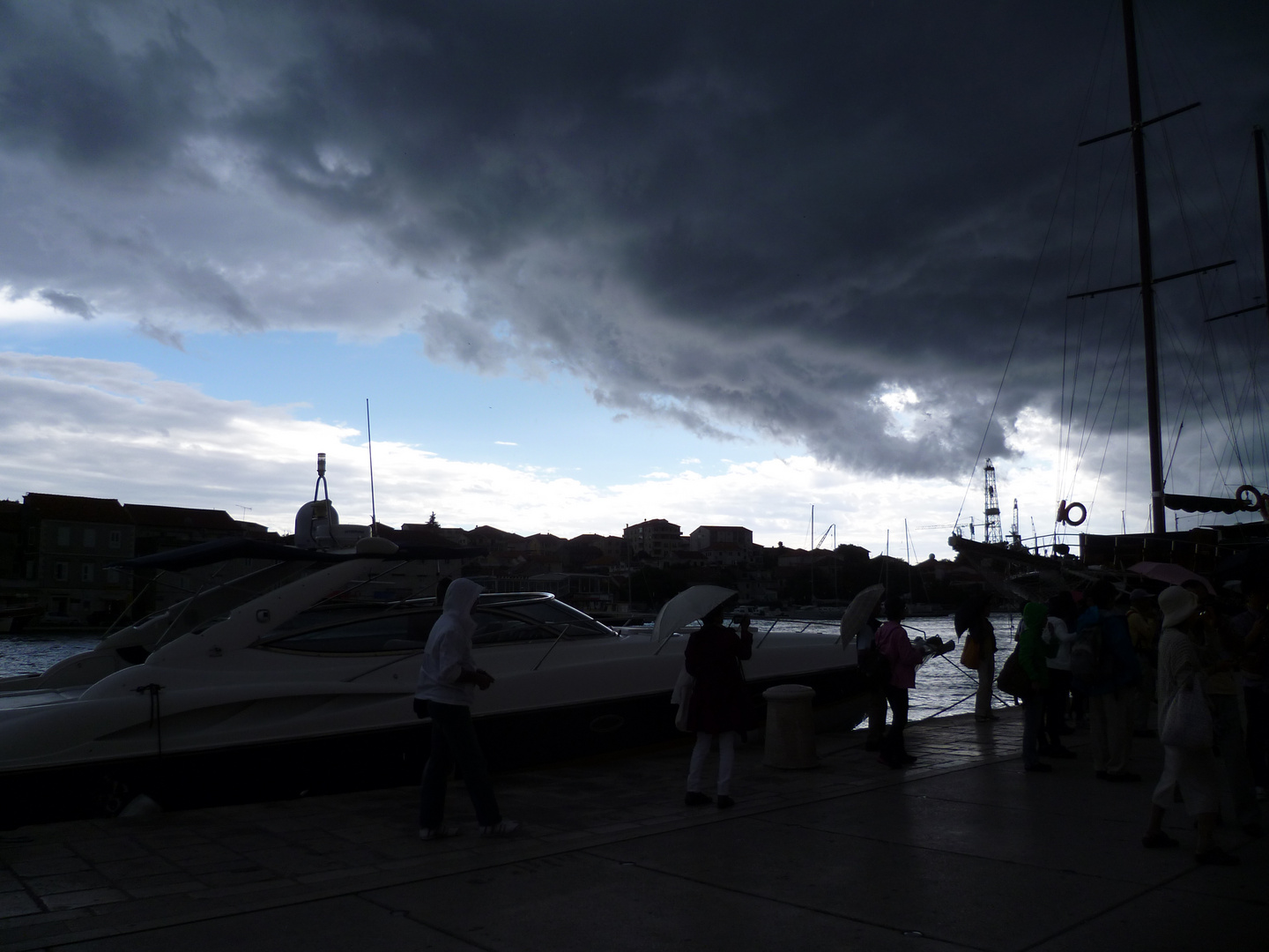 Trogir vor dem Gewitter