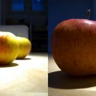 trois pommes (3D)