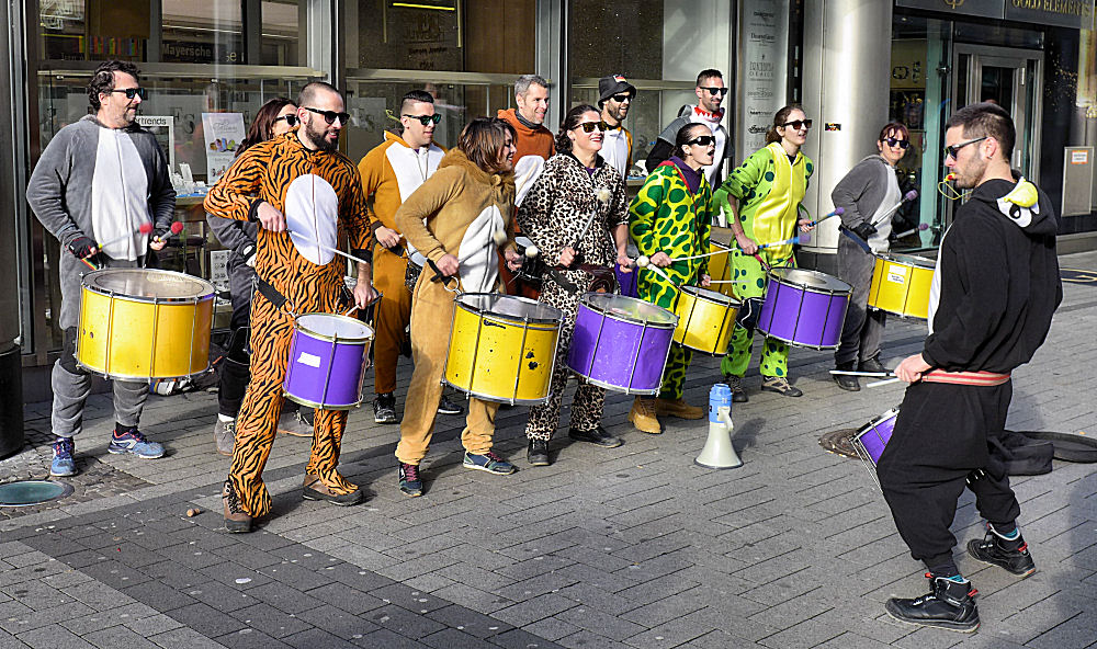 Trommlergruppe im Kölner Karneval