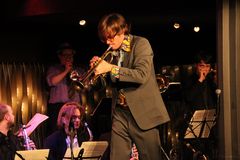 Trompeter bei Konzert in Stuttgart