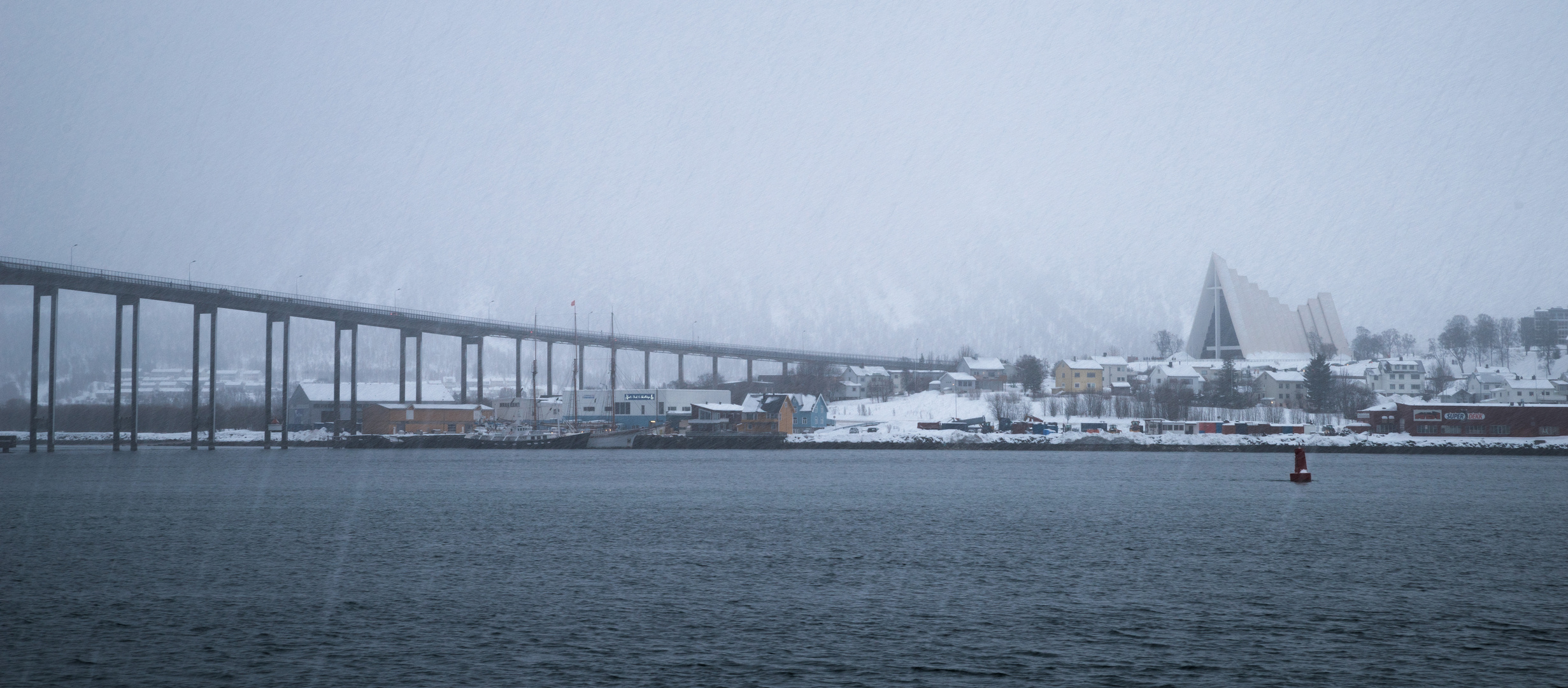 Tromsø bei Schneeregen