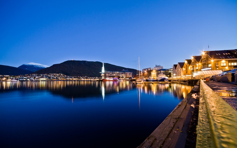 Tromsø "Hafen zur blauen Stunde"