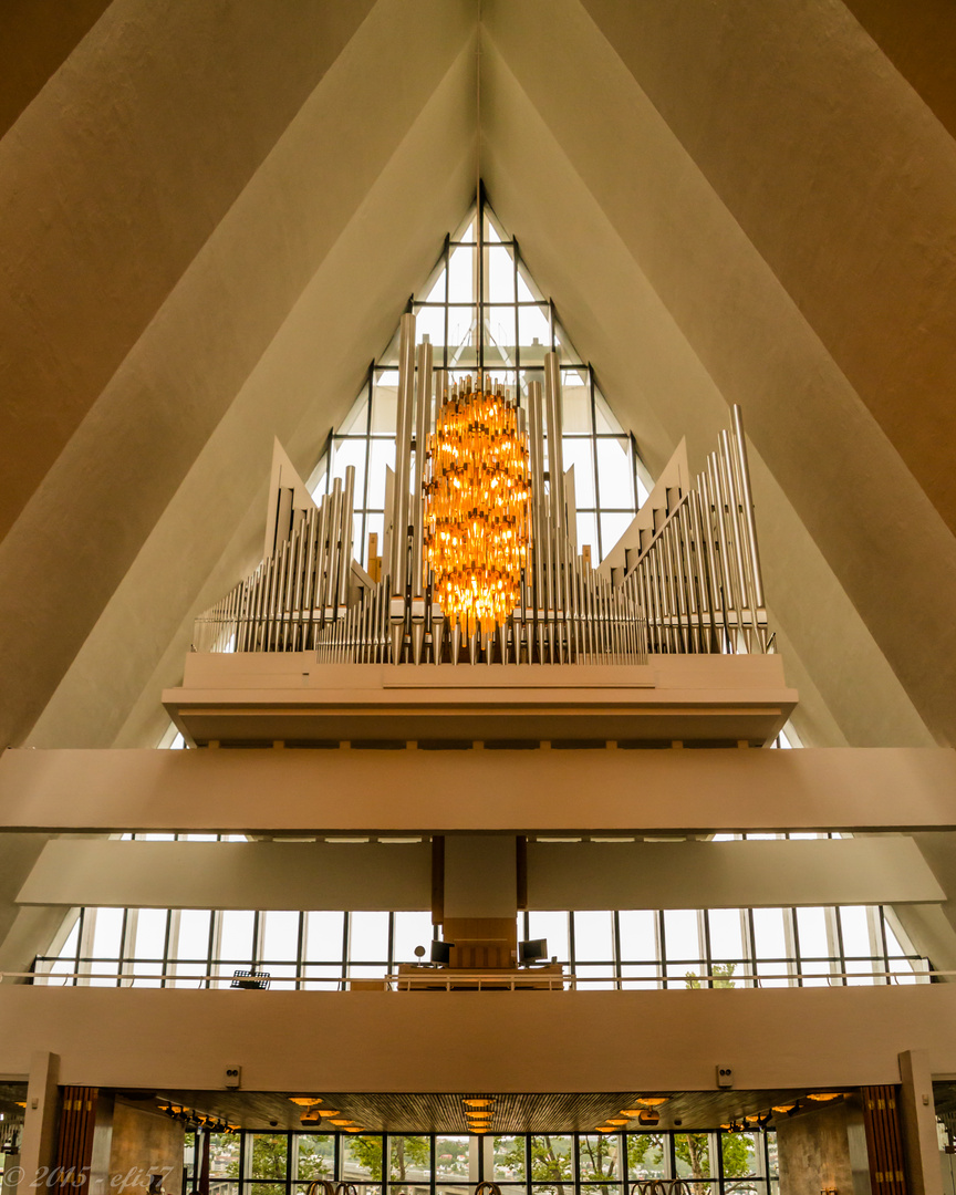Tromso - 7 - Eismeerkathedrale - Orgel