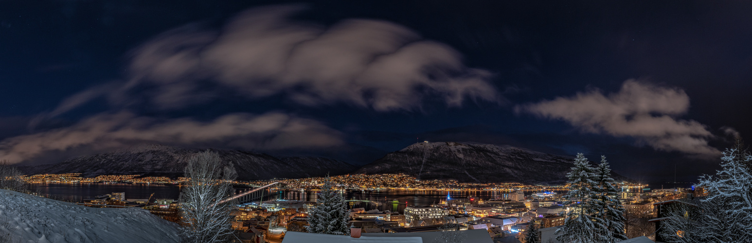 Tromso Nacht-Panorama