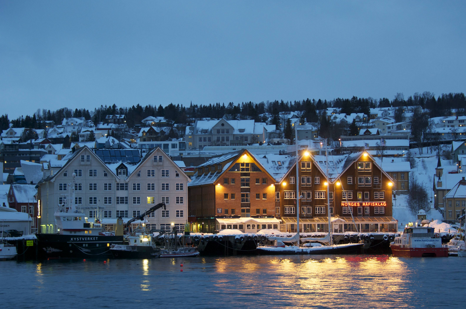 Tromso Norwegen am Morgen