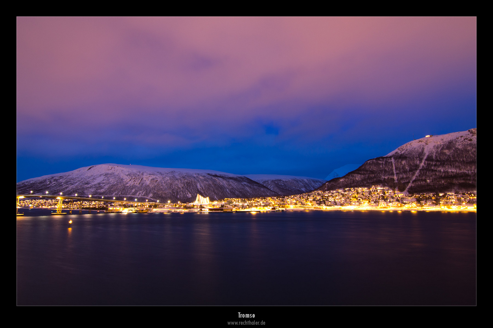 Tromsö bei Nacht