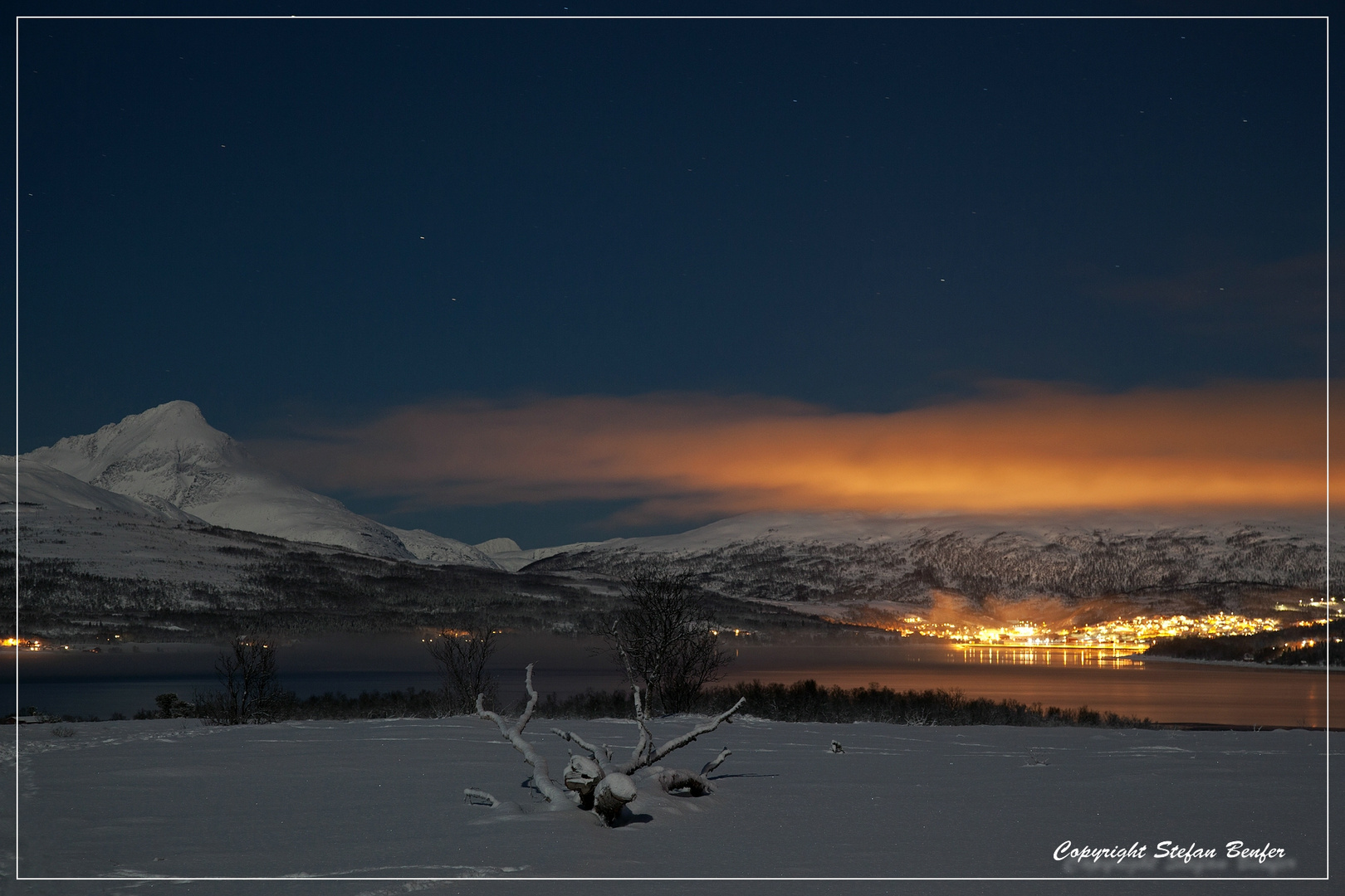 Tromsö bei Nacht