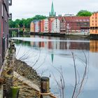 Trondheim bei trübem Wetter