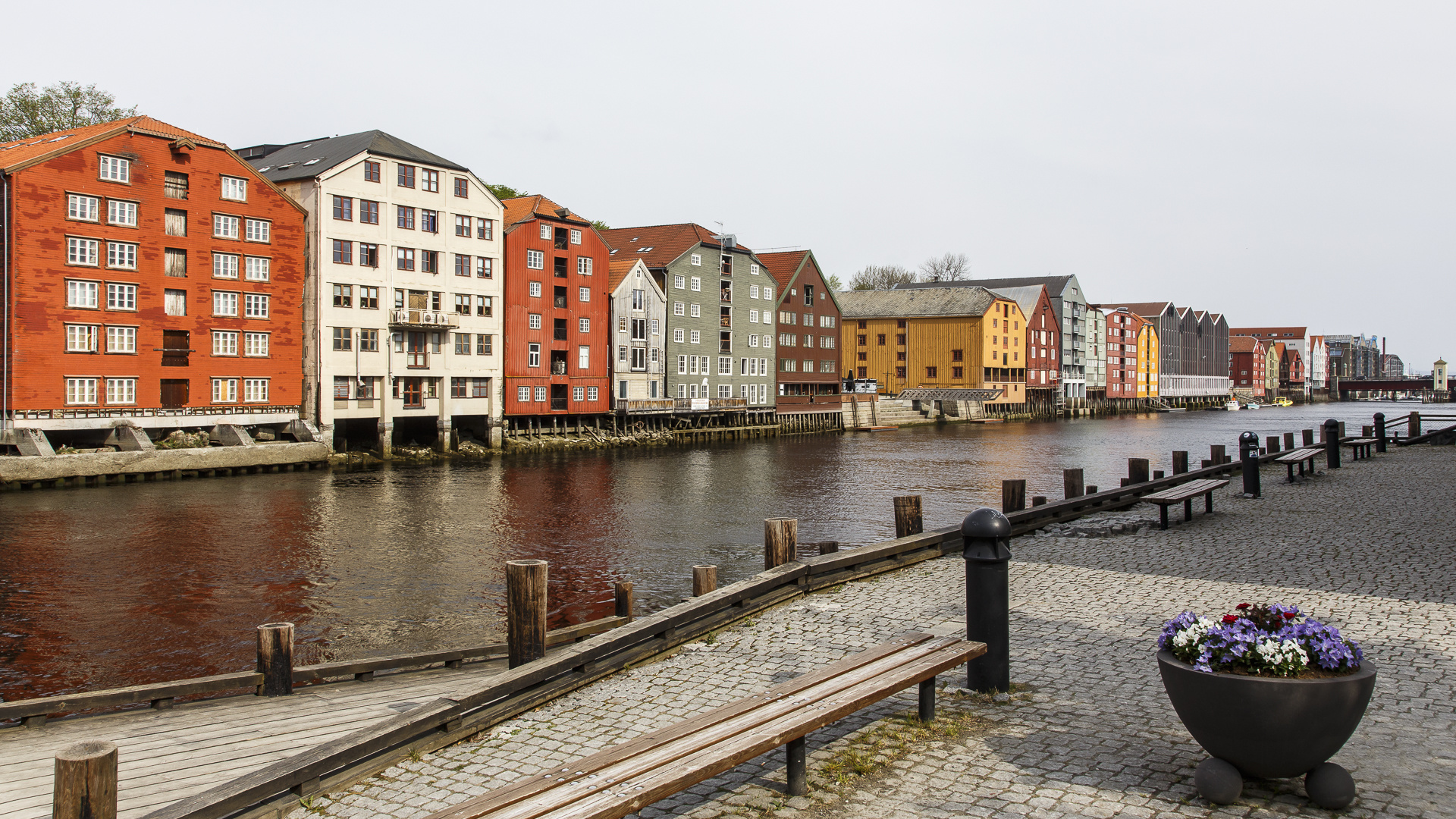 Trondheim - Speicherhäuser am Nidelv