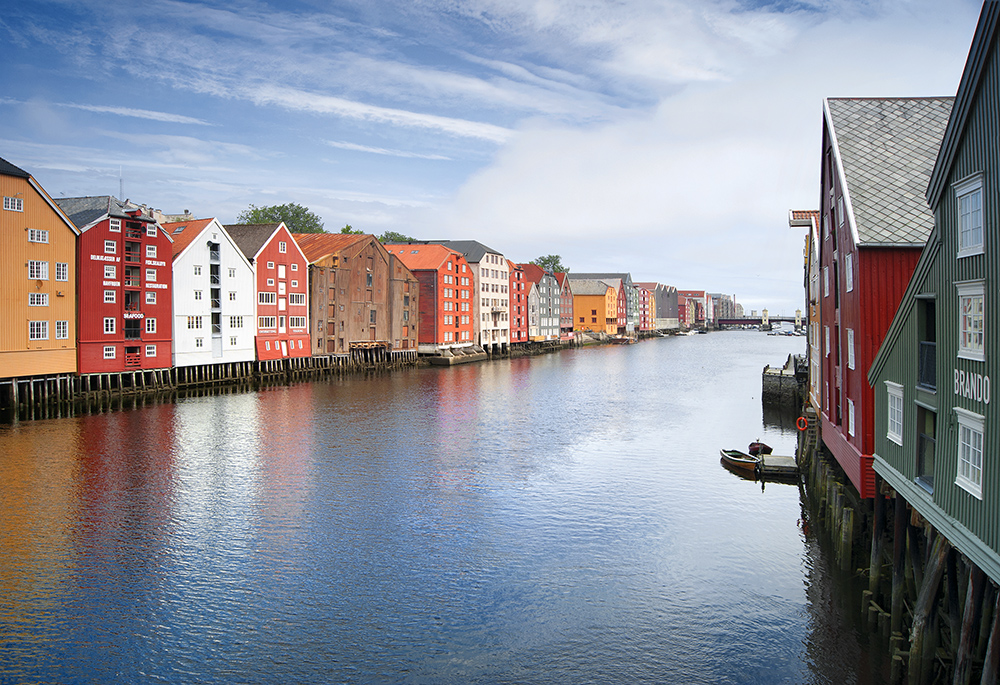 Trondheim - Speicherhäuser am Nidelv