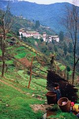 Trongsa dzong from th other valley side