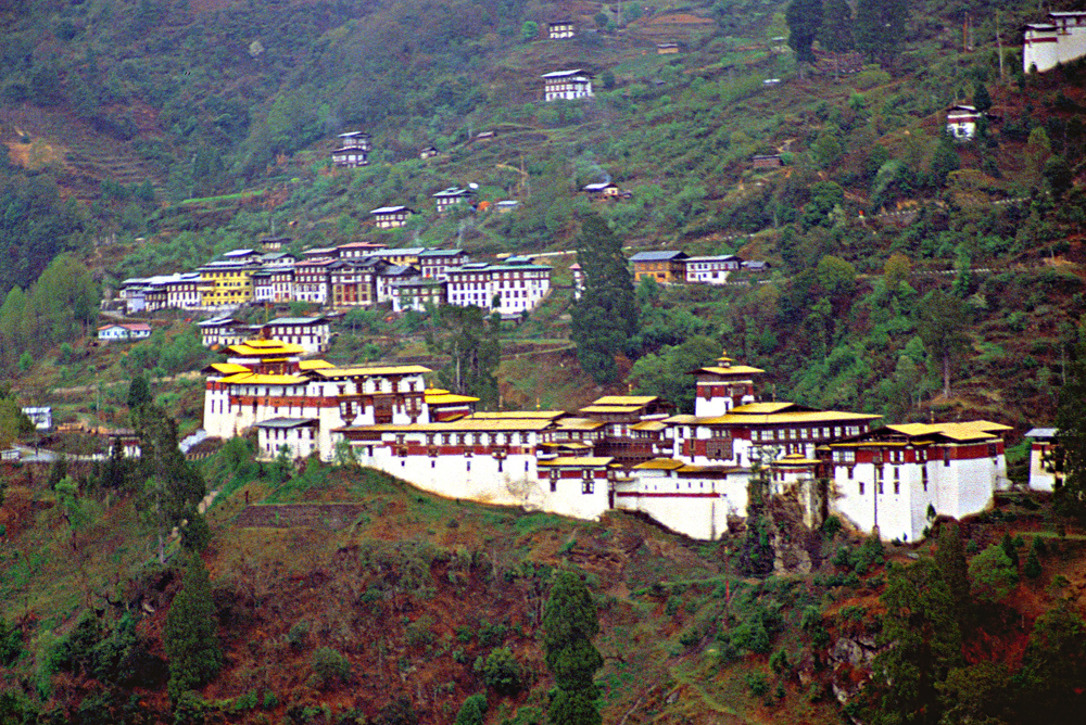 Trongsa village, Trongsa dzong and Ta dzong