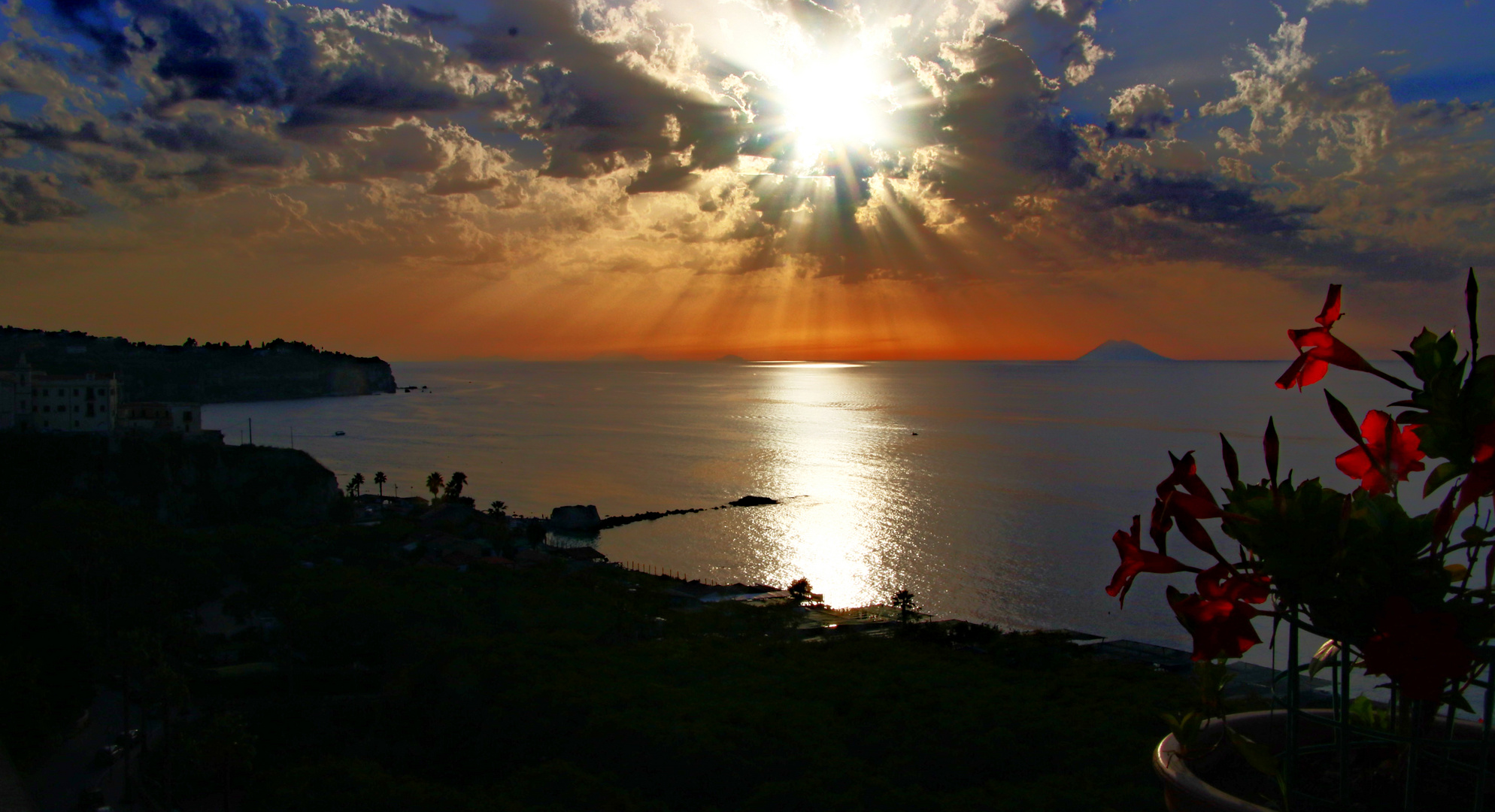 Tropea, Blick zum Stromboli