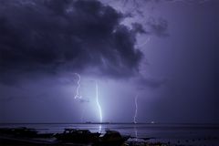 Tropengewitter Bali, Indonesien