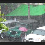 Tropenregen in Yangon