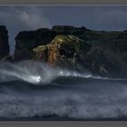 Tropensturm auf Sao Miguel , Azoren.....Brecher vor Ilheu de Vila Franca........