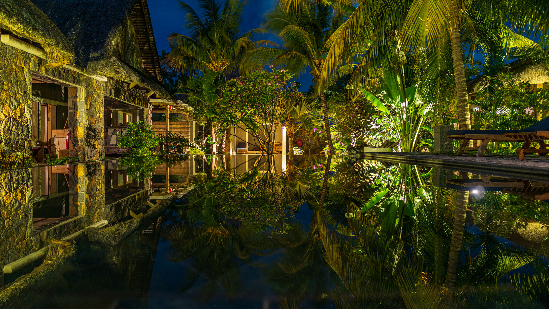 Tropischer Garten, Mauritius