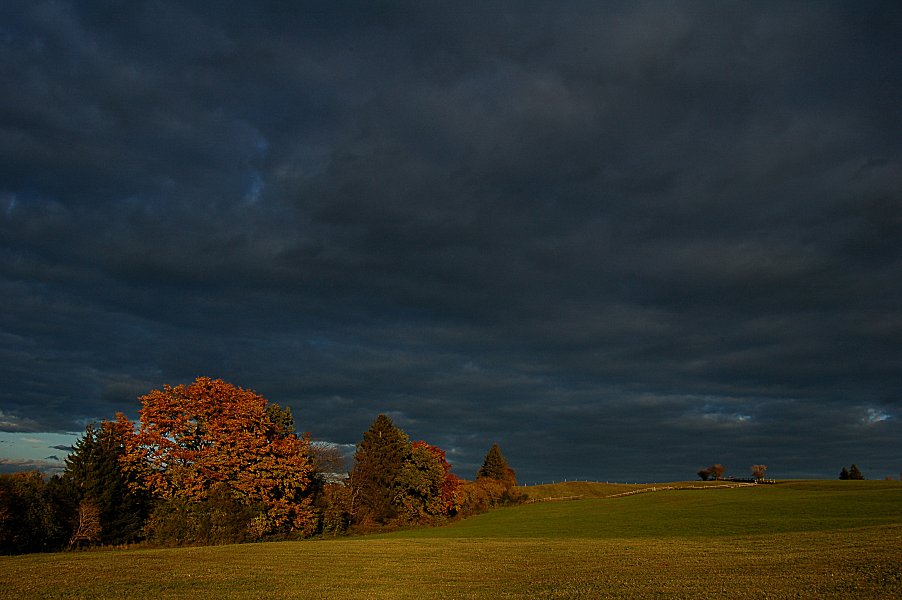 Trotz Wolken schön beleuchtet