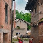 Trough the alley in Bungmati village