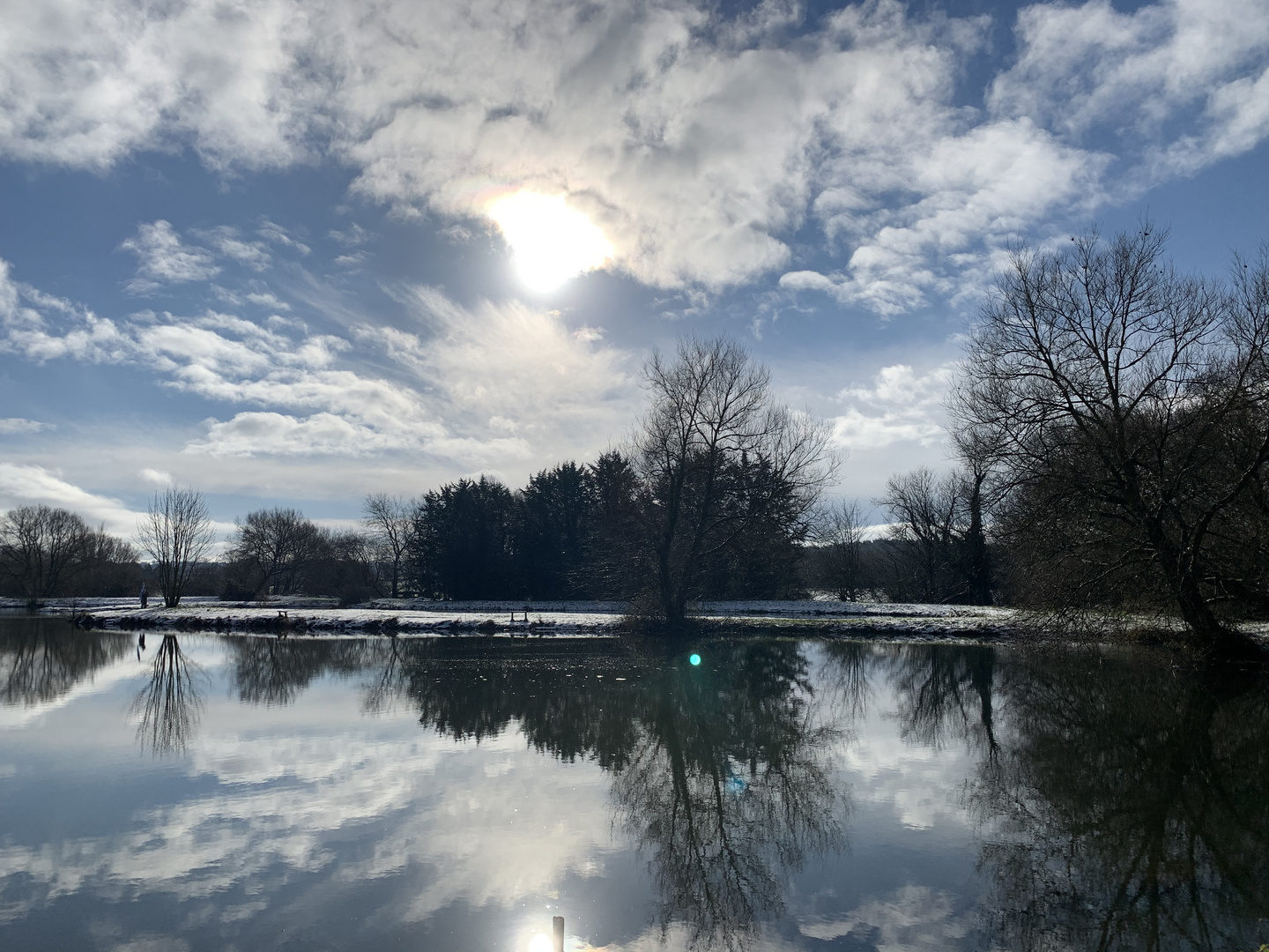 Trout Lake in the snow