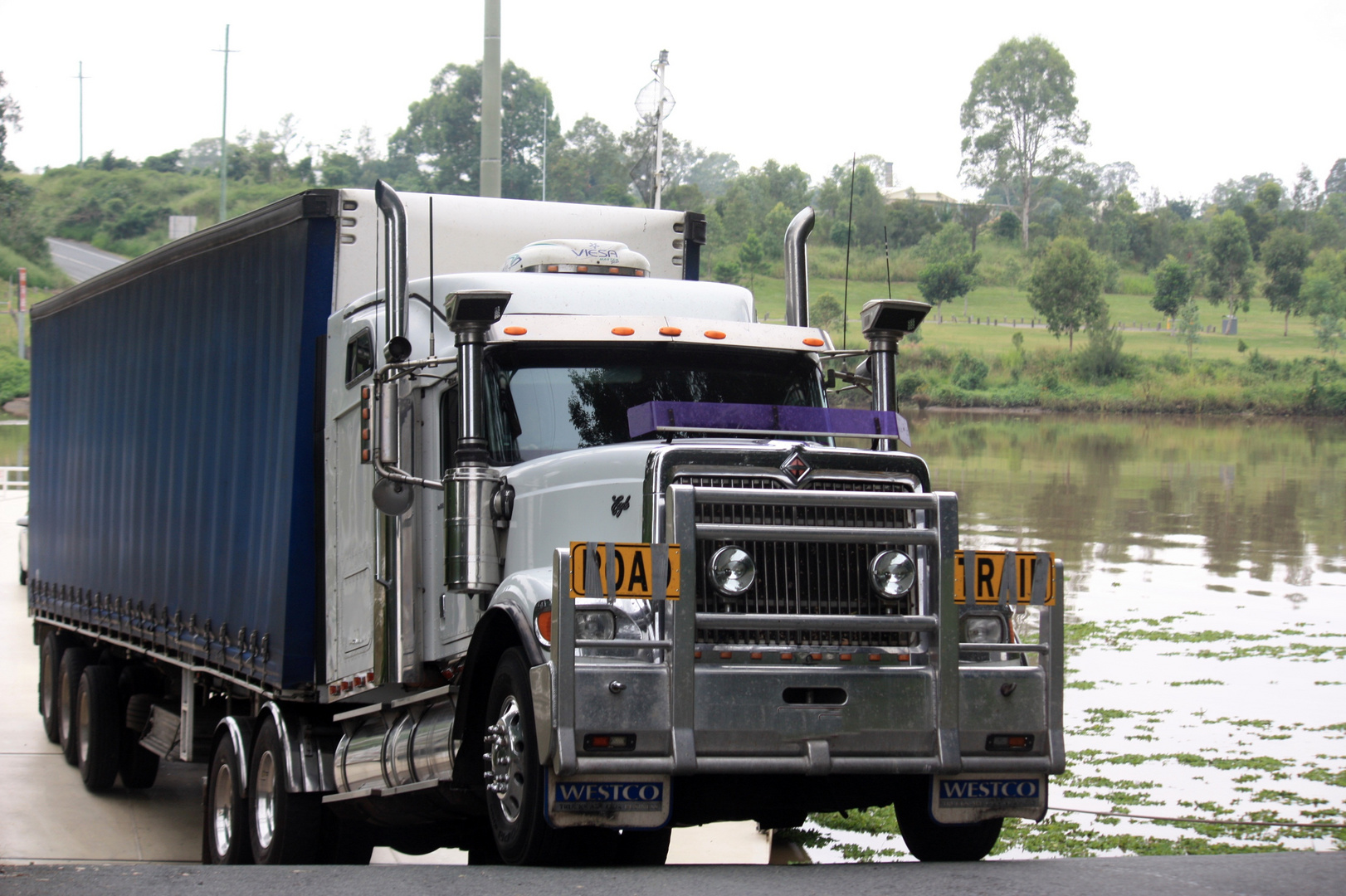 truck coming of the ferry