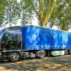 Truck in Licht und Schatten