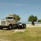 Truck on a small island