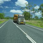 Truck on the left way in Australia