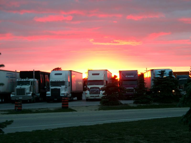 Truck Stop in the Evening