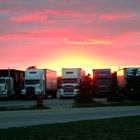 Truck Stop in the Evening