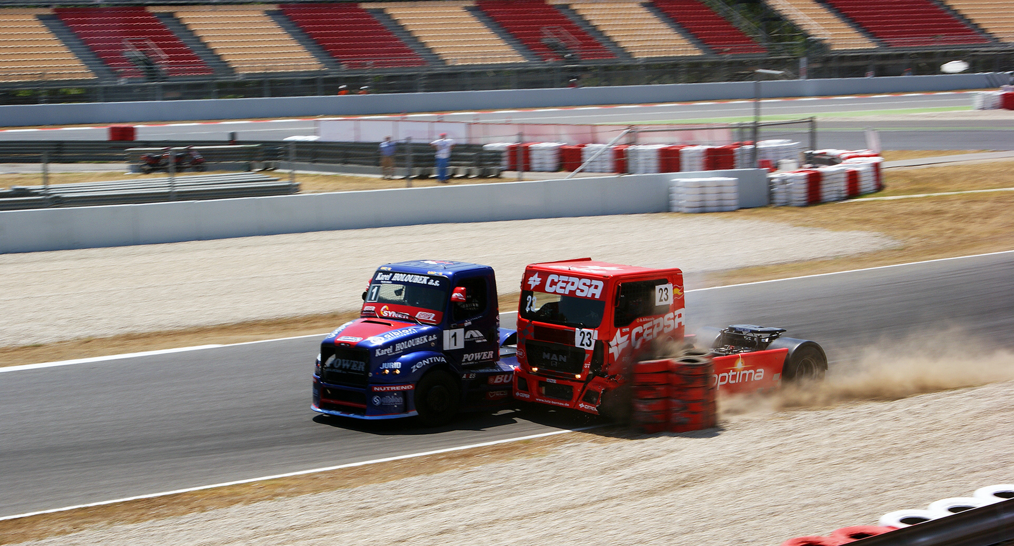 Trucks race