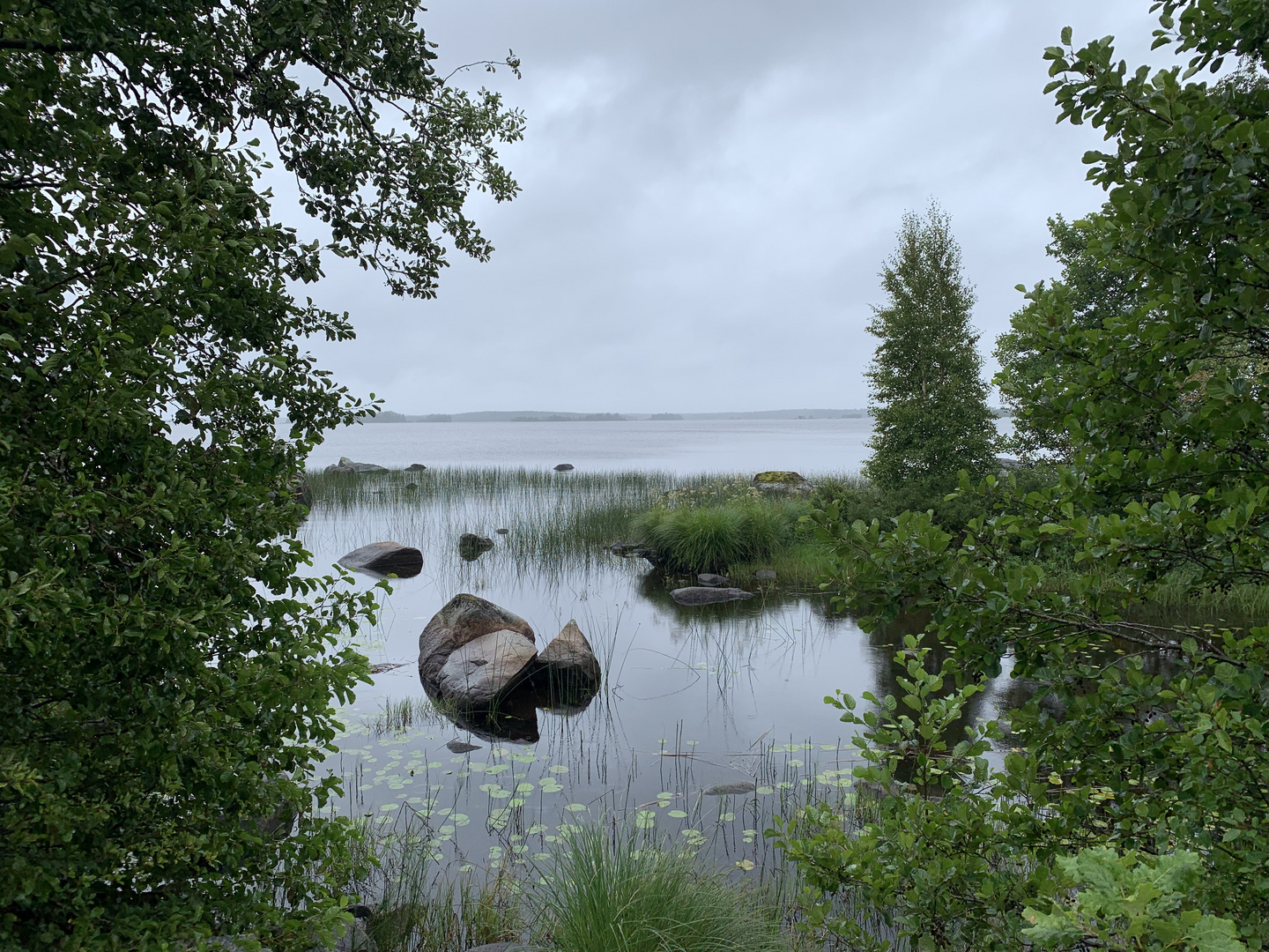 Trübe Idylle im Åsnens Nationalpark