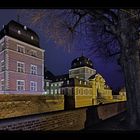 Trüber Dezemberabend am Schloss Ahaus