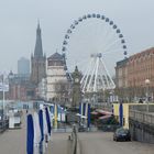 Trüber, diesiger Vormittag in Düsseldorf