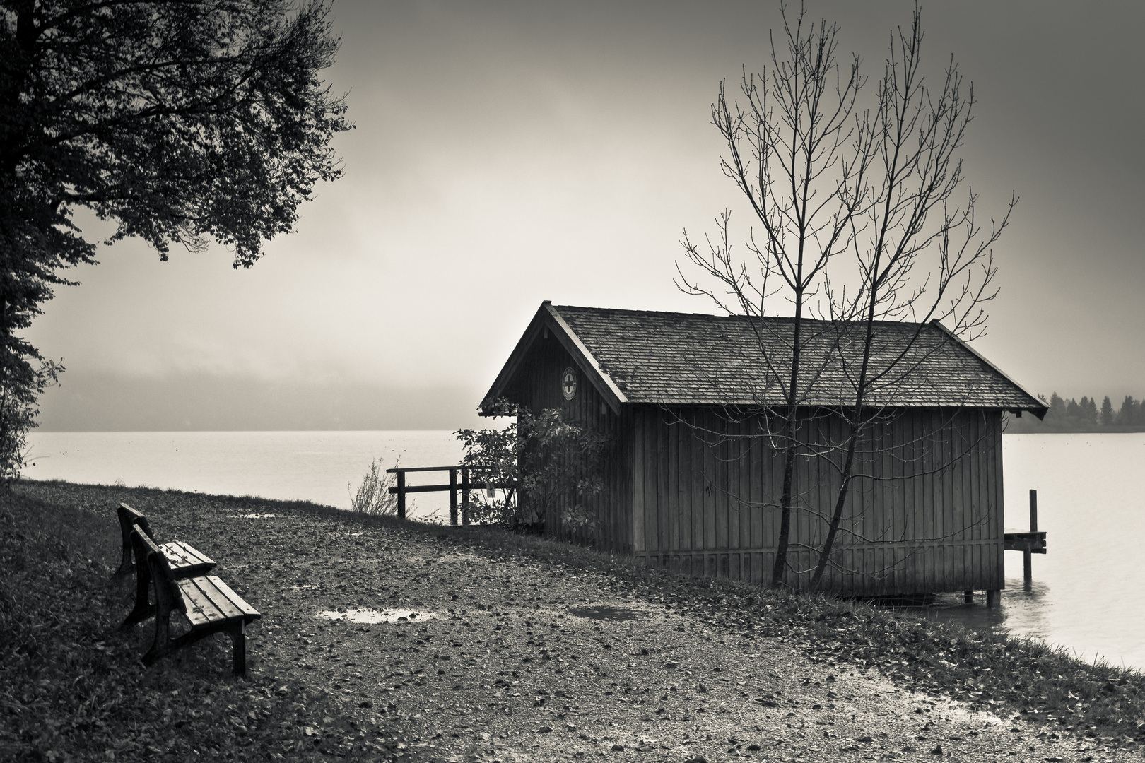 Trüber Herbst am Kochelsee...