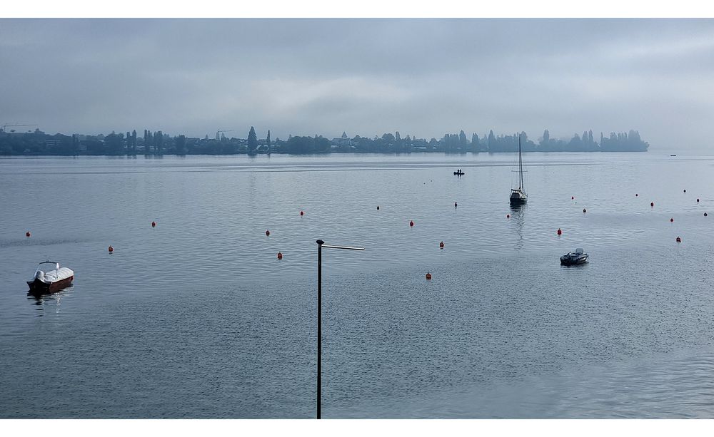 Trüber Morgen vor der Reichenau