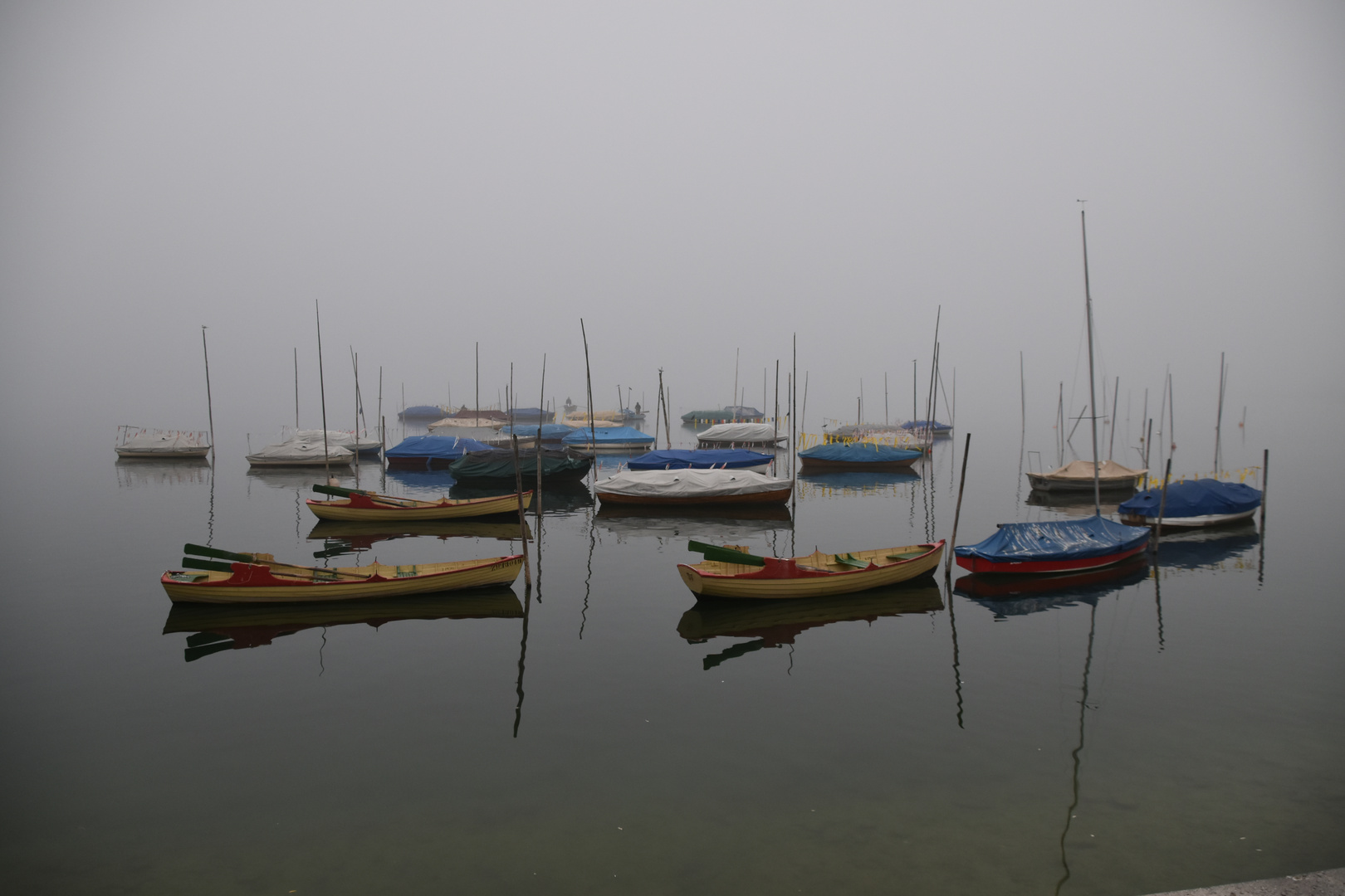 Trüber Nebeltag am Pfäffikersee