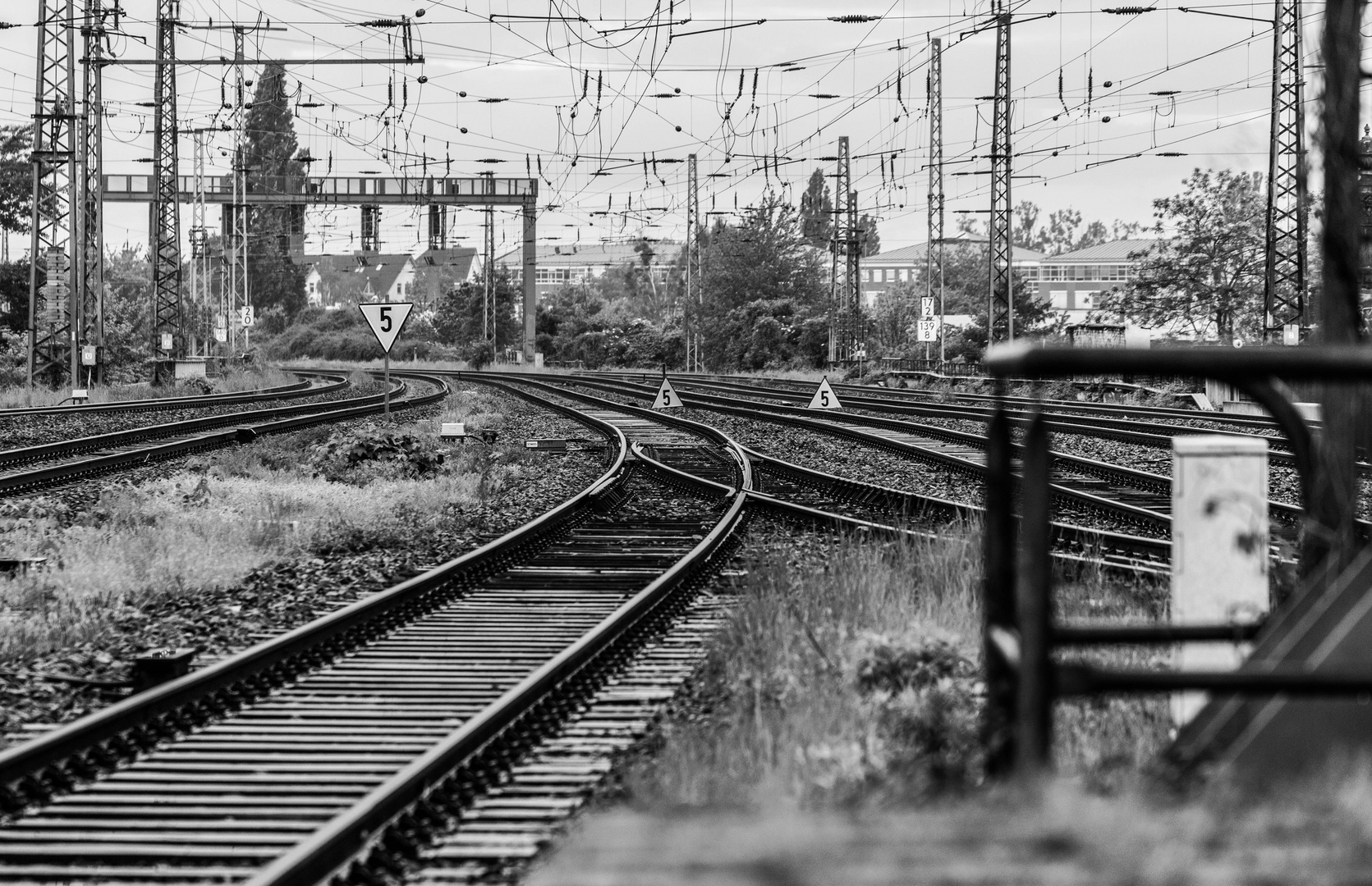 Trüber Sonntagmorgen in Magdeburg sw - 5 5 5 