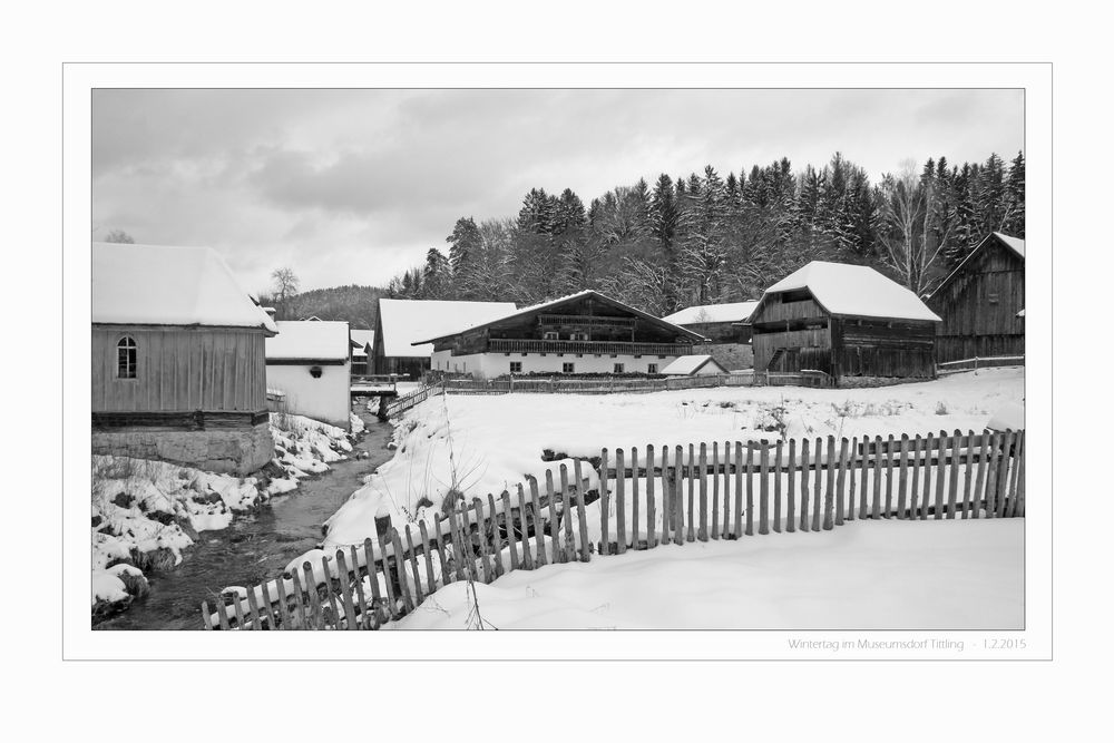 Trüber Wintertag im Museumsdorf