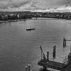 Trübes Wetter in Basel am Rhein