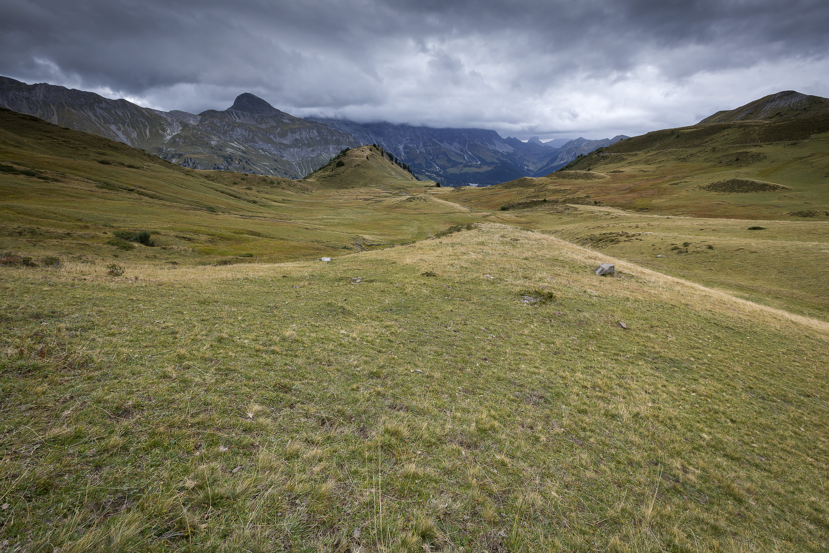 Trübes Wetter in Graubünden