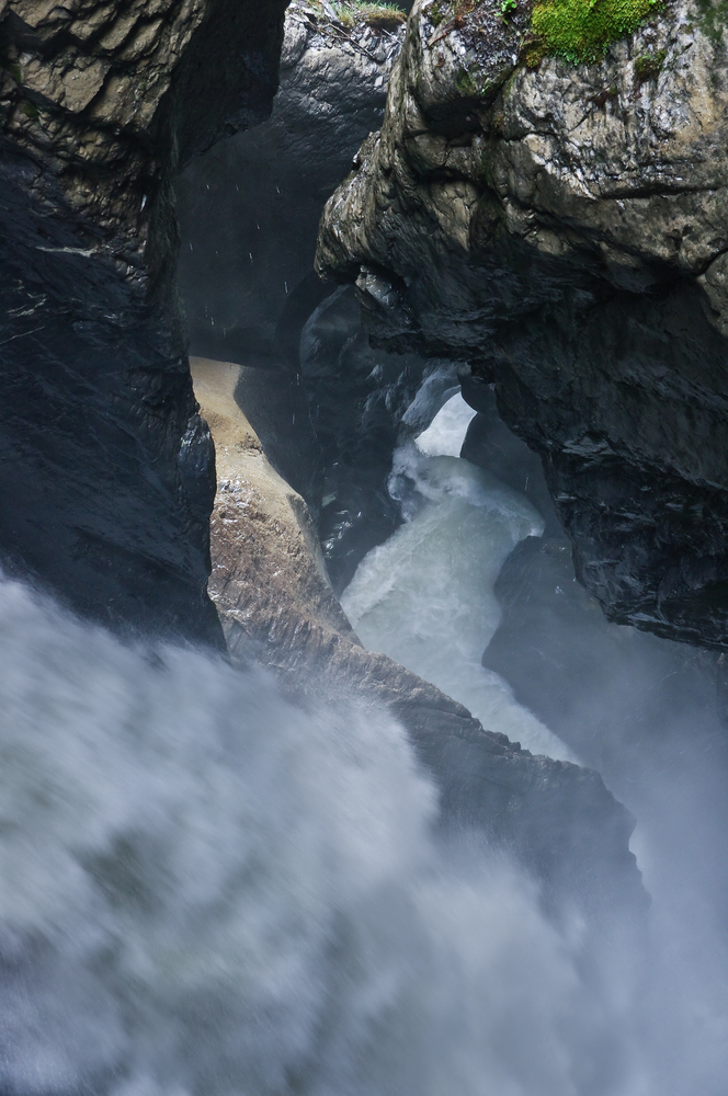 Trümmelbach -fälle in Lauterbrunnen