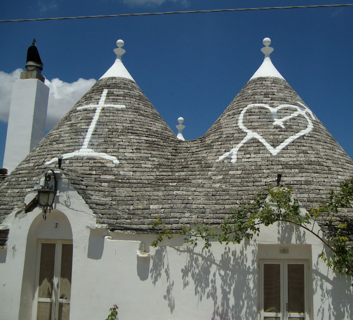 Trulli mit Liebeserklärung