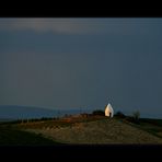 Trullo im letzten Sonnenlicht