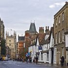 Trumpington Street: vue vers le centre ville  --  Cambridge 