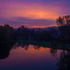 Trutzmühlteich im Morgenrot