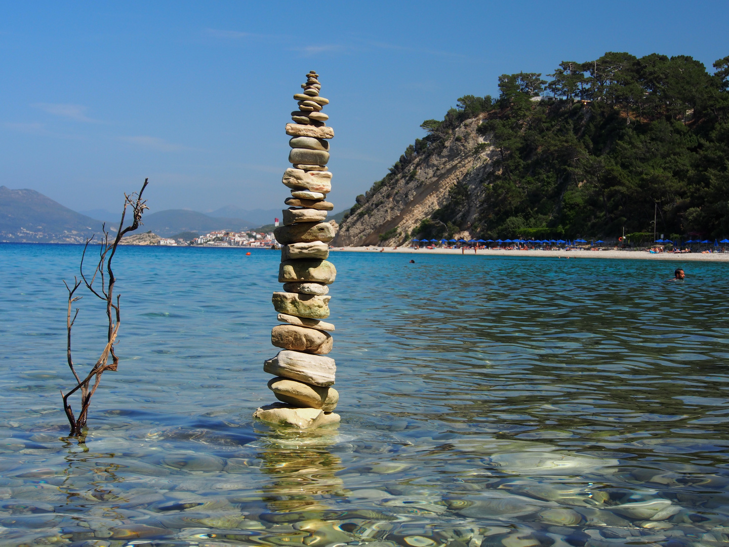 Tsamadoú Beach bei Kokkari in Samos :-)