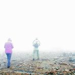 Tschechien, Riesengebirge: Bei Nebel auf der Schneekoppe