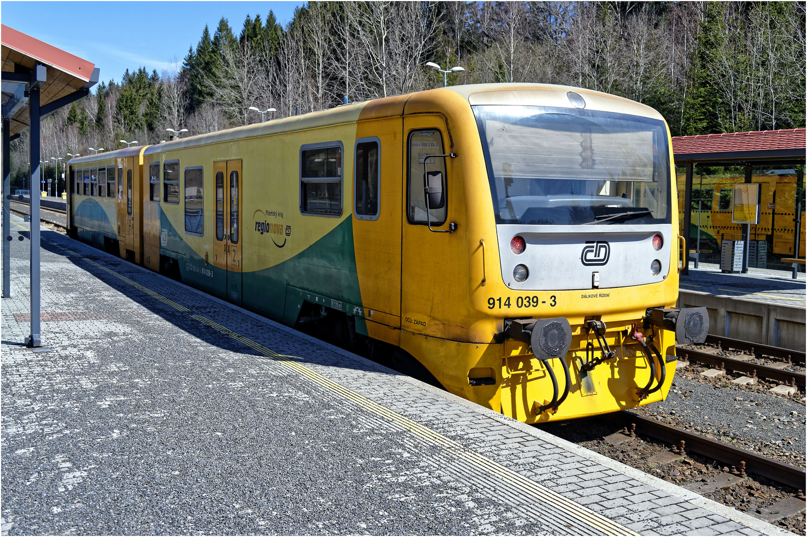 Tschechische Regionalbahn am Bahnhof Bayerisch Eisenstein