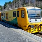 Tschechische Regionalbahn am Bahnhof Bayerisch Eisenstein